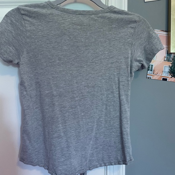 gray polaroid tee; worn but maintain good condition - Picture 2 of 3